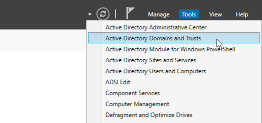 Active Directory Domains and Trusts 